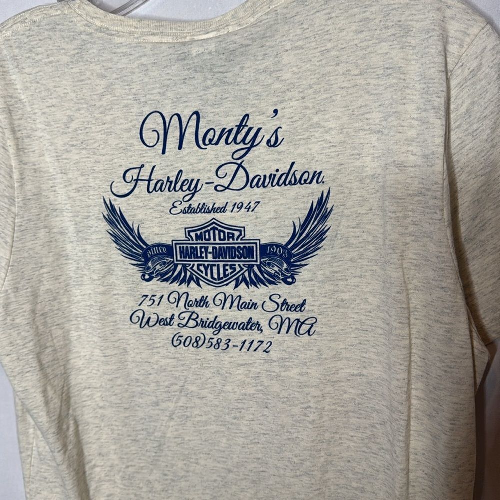 Harley-Davidson Cream Graphic T-Shirt. Size Large. NWT. - Picture 8 of 8